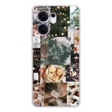 Рождественские, Праздничные Чехлы для Рено 13 ФС 5G (Рождественский коллаж)