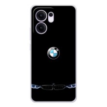 Силиконовый бампер с картинкой машины на OPPO Reno13 FS 5G – Черный BMW