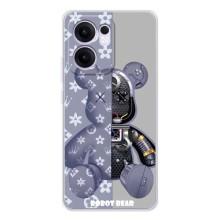 Силиконовый чехол для OPPO Reno13 FS 5G (Медведь Louis Vuitton)