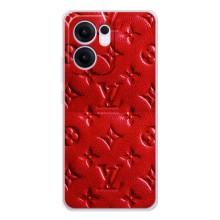 Текстурный Чехол Louis Vuitton для Рено 13 ФС 5Джи (Красный ЛВ)