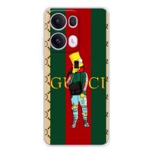 Брендновые Чехлы для OPPO Reno13 Pro - (PREMIUMPrint) (Барт ГУЧЧИ)