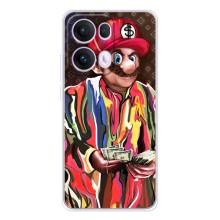 Брендновые Чехлы для OPPO Reno13 Pro - (PREMIUMPrint) (Mario LV)