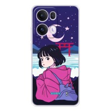 Чехол с персонажами АНИМЕ на OPPO Reno13 Pro (Синобу Миякэ)