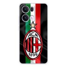 Чехлы для OPPO Reno13 Pro (VPrint) - Футбольные клубы (ФК Милан)