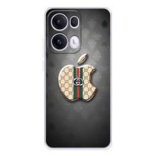 Чехлы ГУЧЧИ для Оппо Рено 13 Про (AlphaPrint) (Apple gucci)