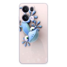 Чехлы с изображением разных животных для OPPO Reno13 Pro (Геккон)