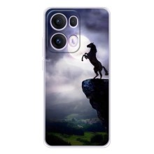 Чехлы с изображением разных животных для OPPO Reno13 Pro (Лошадь)