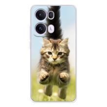 Чехлы с Котиками для OPPO Reno13 Pro (VPrint) (Прыжок кота)