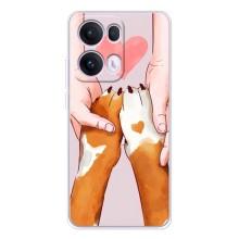 Чехлы с собаками для OPPO Reno13 Pro (VPrint) – Любовь к собакам