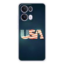 Чехол Флаг USA для OPPO Reno13 Pro – USA