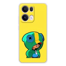Чехол Бравл Старс для OPPO Reno13 Pro (Леон (LEON))