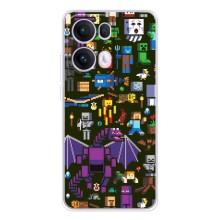 Чохол Майнкрафт на OPPO Reno13 Pro (AlphaPrint) Minecraft