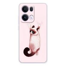 Чехол на Оппо Рено 13 Про с Котами (VPrint) (Котик падает)