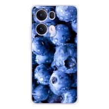 Чехол с изображением  вкусной еды для OPPO Reno13 Pro (Голубика)