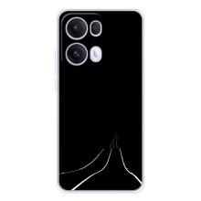 Чехол с картинками на черном фоне для OPPO Reno13 Pro – Дорога