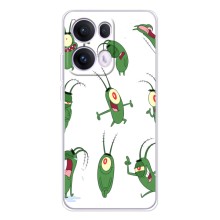 Чехол с картинкой "Одноглазый Планктон" на OPPO Reno13 Pro (Настроение Планктона)