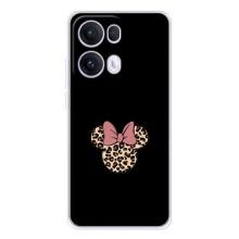 Чехол с леопардовым принтом на OPPO Reno13 Pro – Леопардовая Минни