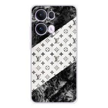 Чехол Стиль Louis Vuitton на OPPO Reno13 Pro (LV на белом)