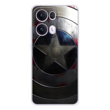 Чехол с Щитом Капитана Америки на OPPO Reno13 Pro (Ретро Щит Капитана)
