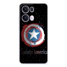 Чехол с Щитом Капитана Америки на OPPO Reno13 Pro (Щит Капитана)