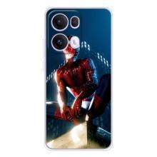 Чехол Супергерой Человека Паука на OPPO Reno13 Pro – Паук на доме