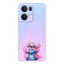 Чехол с рисунком Стич для OPPO Reno13 Pro – Энджл и Стич