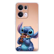 Чехол с рисунком Стич для OPPO Reno13 Pro – Стич с шоколадом