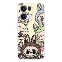 Чохол з Лабубу на OPPO Reno13 Pro (Колаж Лабубу)