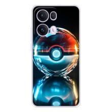 Чехол с Пикачу на OPPO Reno13 Pro – Мяч Пикачу