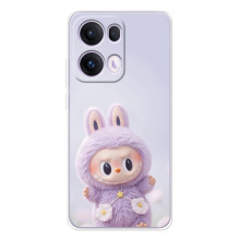 Чохол з принтом Лабубу для OPPO Reno13 Pro – Фіолетовий Лабубу