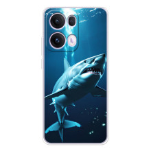 Чехол с картинкой «Хищники» для OPPO Reno13 Pro (Акула)
