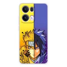Купить Чехлы на телефон с принтом Anime для OPPO Reno13 Pro – Naruto Vs Sasuke