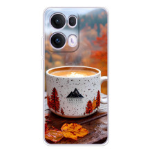 Чехол с уникальным дизайном «Осень с кофе» для OPPO Reno13 Pro – Кофе на природе