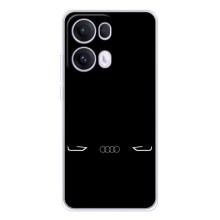 Силиконовый бампер с картинкой машины на OPPO Reno13 Pro (Силует Audi)