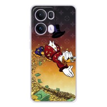 Силиконовый чехол для OPPO Reno13 Pro (Скрудж Луи Виттон)