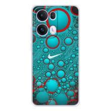 Силиконовый Чехол на OPPO Reno13 Pro с картинкой Nike – Найк зеленый
