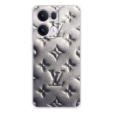 Текстурный Чехол Louis Vuitton для Оппо Рено 13 Про (Бежевый ЛВ)
