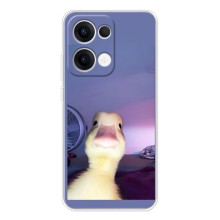 Бампер с принтом Мемы для OPPO Reno13 – Утка