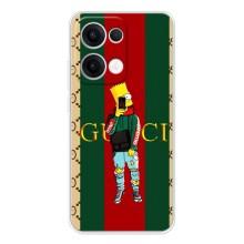 Брендновые Чехлы для OPPO Reno13 - (PREMIUMPrint) (Барт ГУЧЧИ)