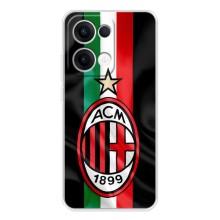 Чехлы для OPPO Reno13 (VPrint) - Футбольные клубы (ФК Милан)