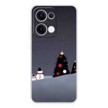Чехлы на Новый Год OPPO Reno13 – Снеговички