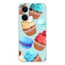 Чехлы с Фруктами для OPPO Reno13 (VPrint) (Кексики)