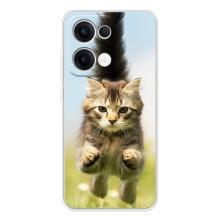 Чехлы с Котиками для OPPO Reno13 (VPrint) (Прыжок кота)
