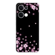 Чохол для Оппо Рено 13 - з принтом (Дизайнерські) (AlphaPrint) (Квіти маленькі)