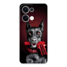 Чехол ДОБЕРМАН для OPPO Reno13 (Доберман злой)