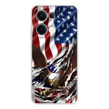 Чехол Флаг USA для OPPO Reno13 – Флаг USA
