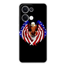 Чехол Флаг USA для OPPO Reno13 – Крылья США