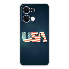 Чехол Флаг USA для OPPO Reno13