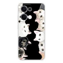 Чохол на Оппо Рено 13 з Котиками (VPrint) (Погляд котиків)