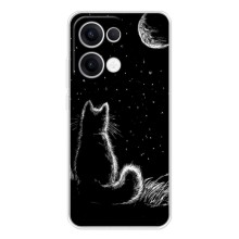 Чехол с принтом для OPPO Reno13 (AlphaPrint) Модные коты